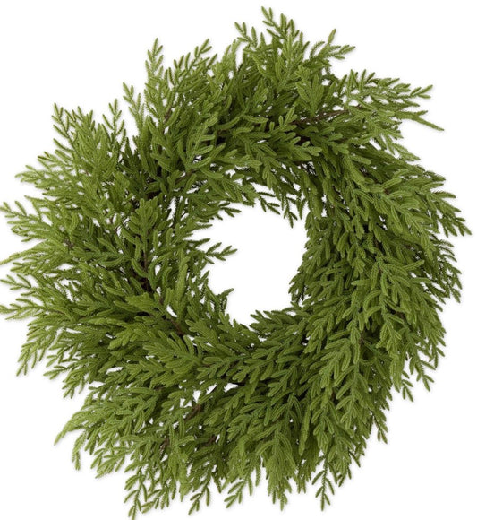 32 Inch Real Touch Norfolk Pine Wreath