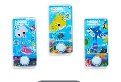Ocean Wonderland Water Game in Gift Box Unit Includes 3 Designs: Shark, Whale, Jelly Fish - Plastic