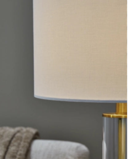 Glass table lamp