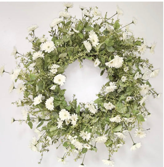 Daisy wreath 32”