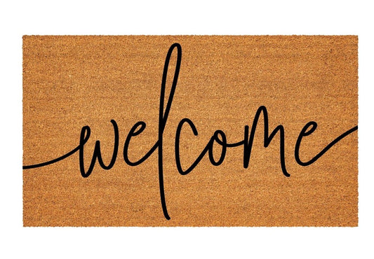 Coastal Coir Mat Welcome 28x16