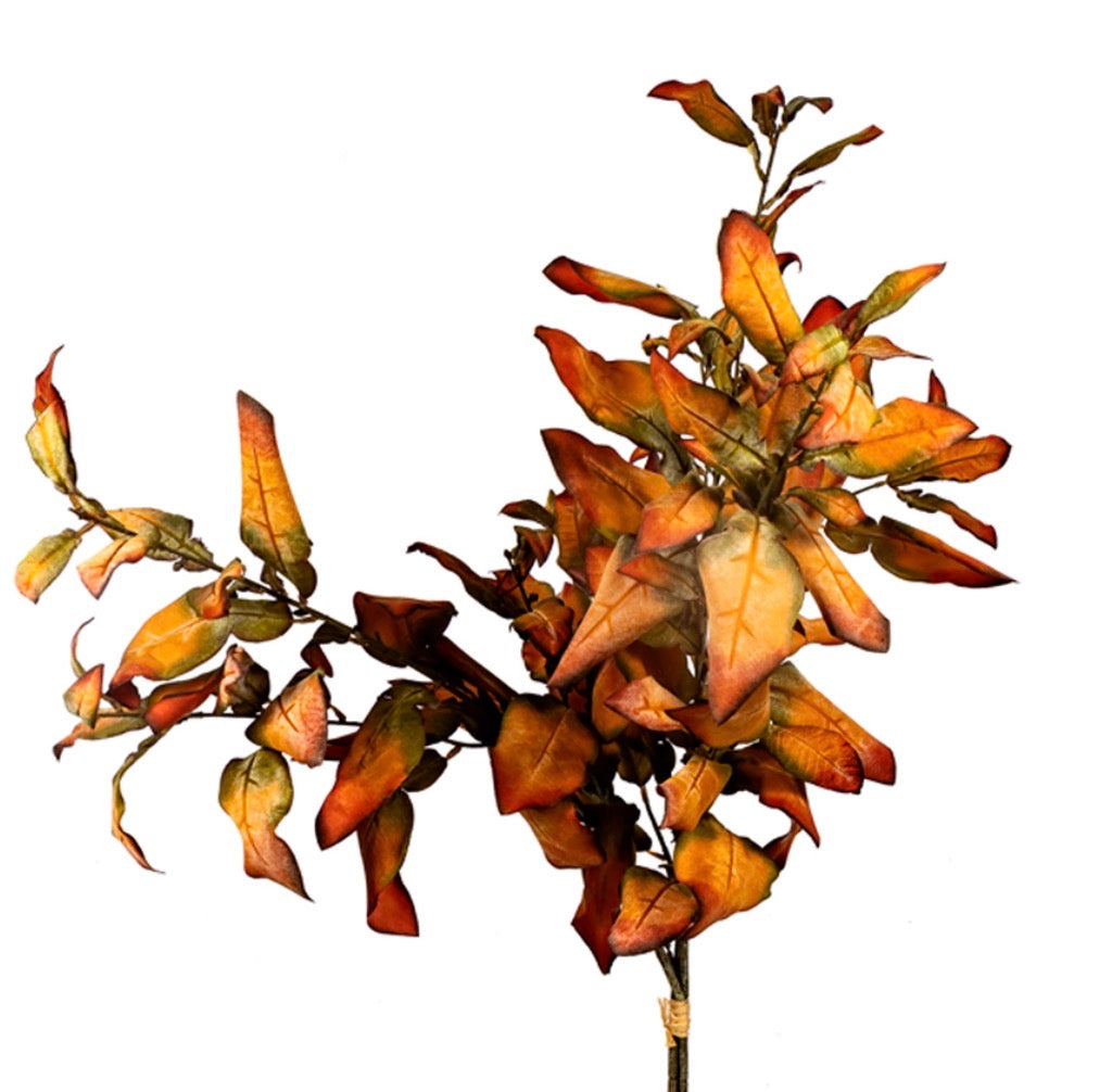 37" LEMON LEAF BUNDLE ORANGE