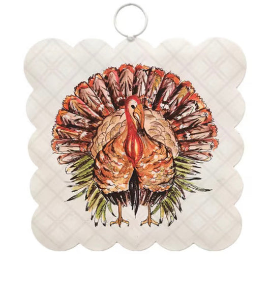 Mini Scallop Art Festive Turkey