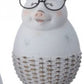 RESIN CHICK/PIG W/METAL GLASSES 2/AST