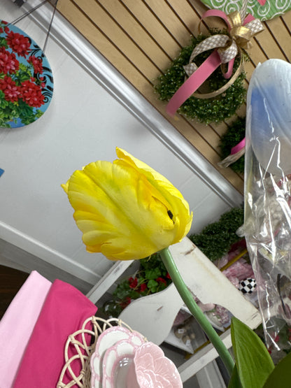 real touch single tulip stem