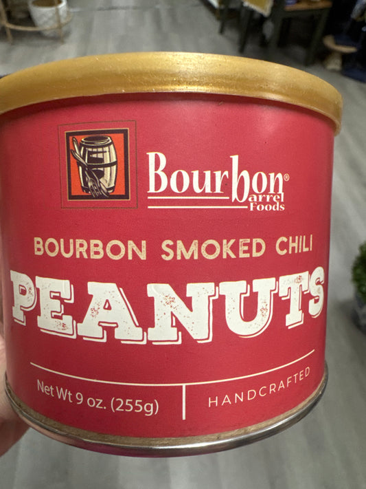 Bourbon smoked chili peanuts