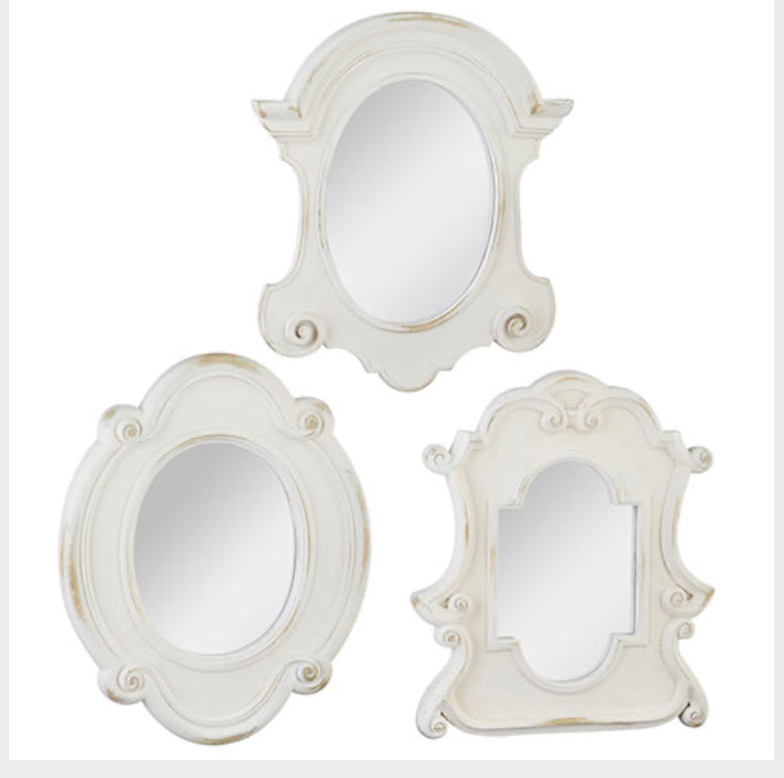 Distressed vintage mirror