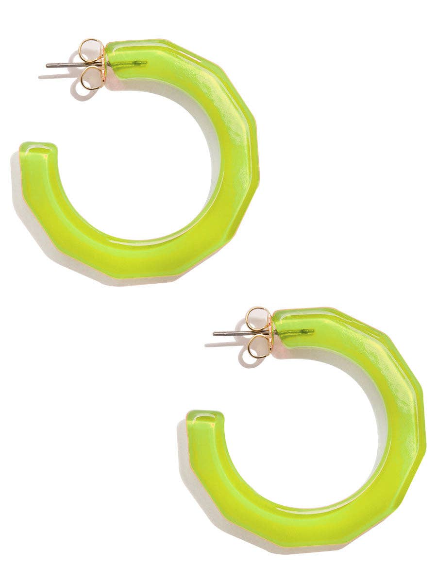 Large Textured Hoop Earring