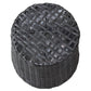 Round Polyrattan Indoor Planters - Black