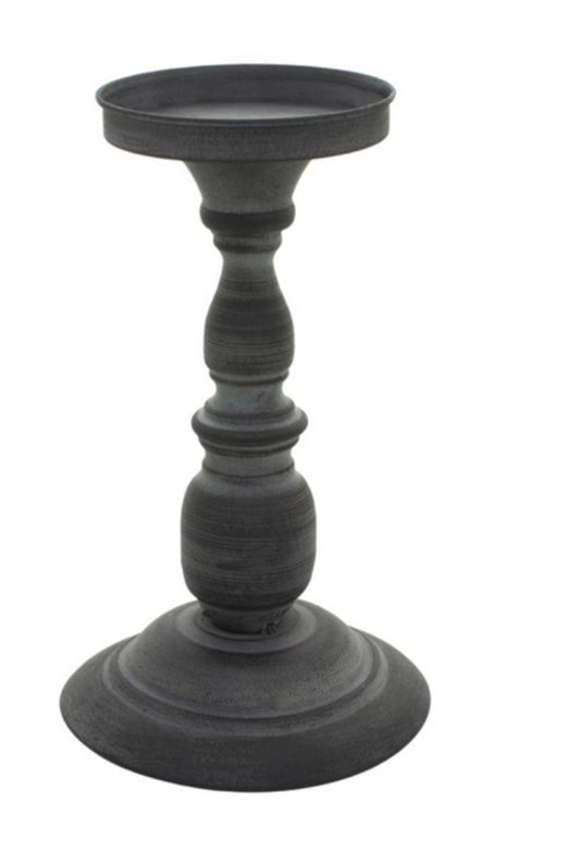 Dark grey candle holder