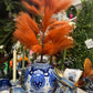 20.5 Inch Ceramic Blue & White Chinoiserie Vase