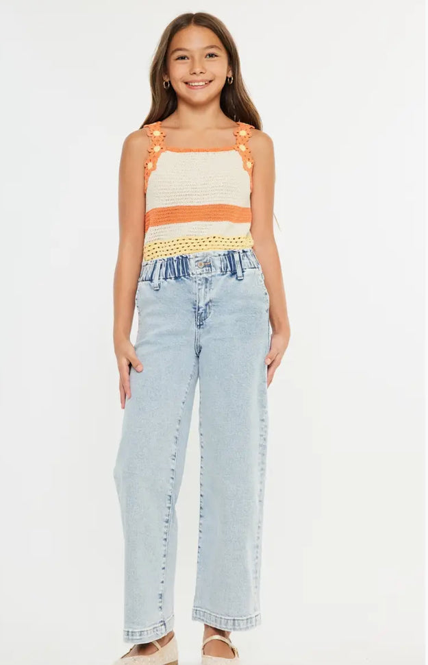 Kancan youth high rise wide leg jeans