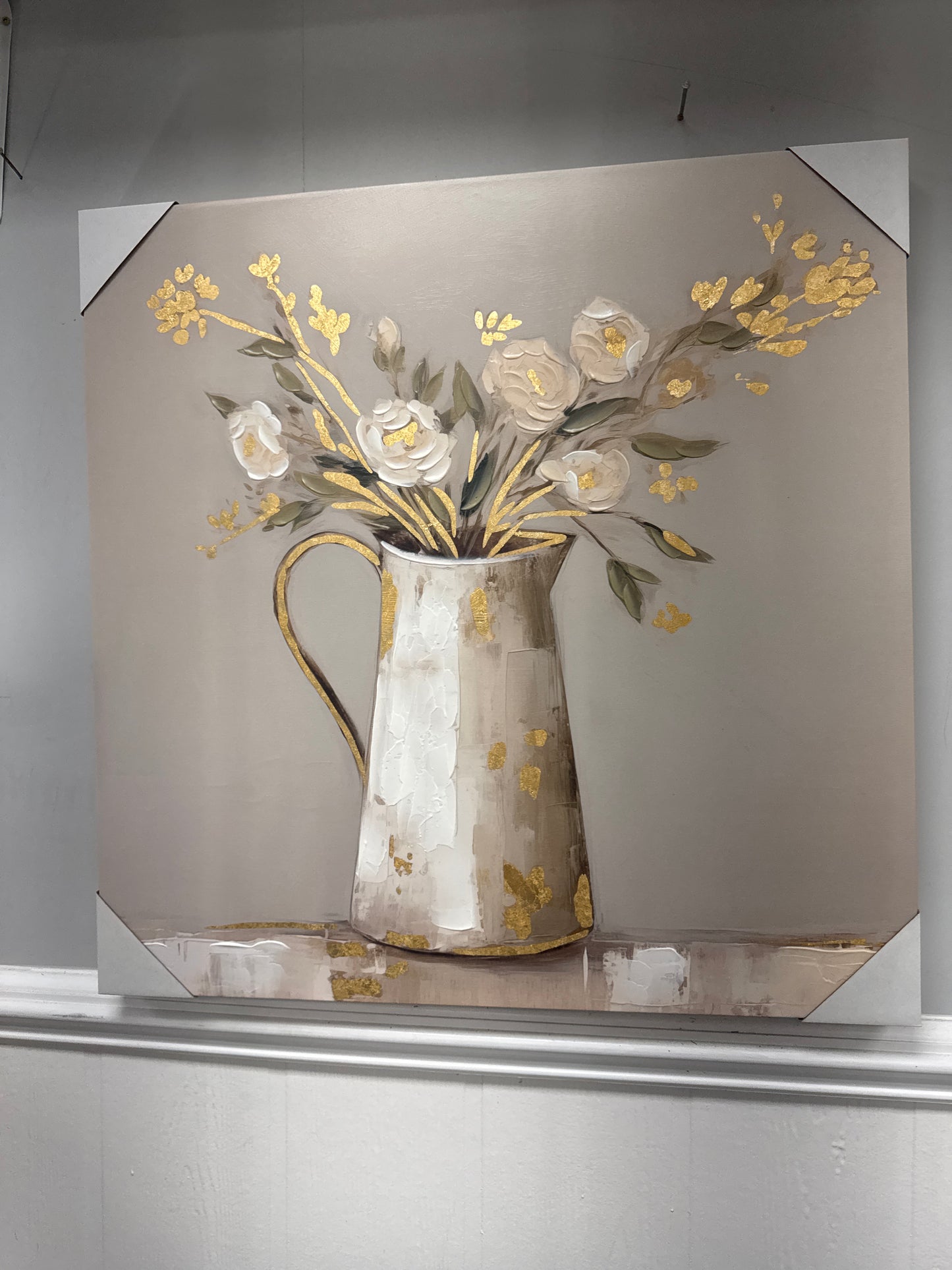 Canvas pitcher artwork