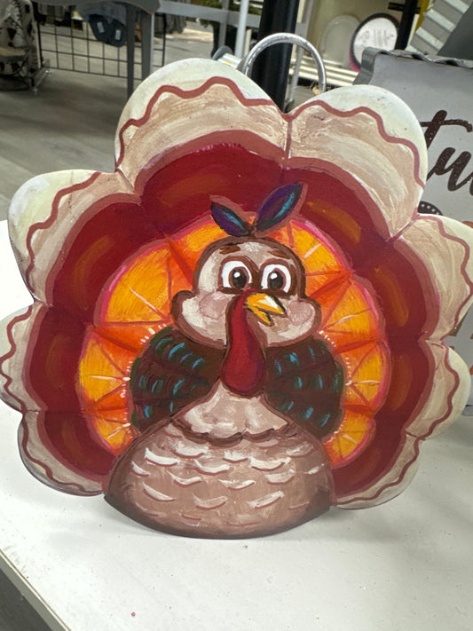 Artful Turkey charm