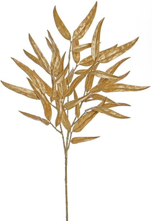 Narrow eucalyptus leaf spray-30”