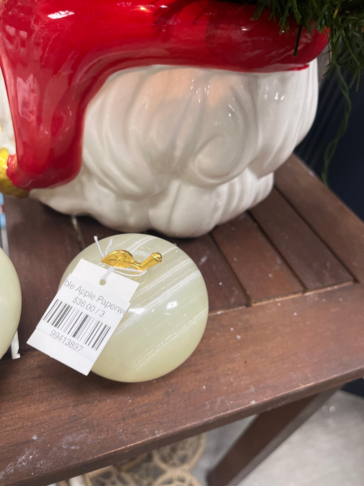 Marble Apple Paperweight