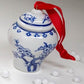 3” ceramic ginger jar ornaments