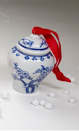 3” ceramic ginger jar ornaments