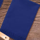 Navy fringe napkins