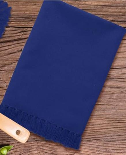 Navy fringe napkins