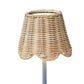 Rattan Lamp Shade with Scalloped Edge