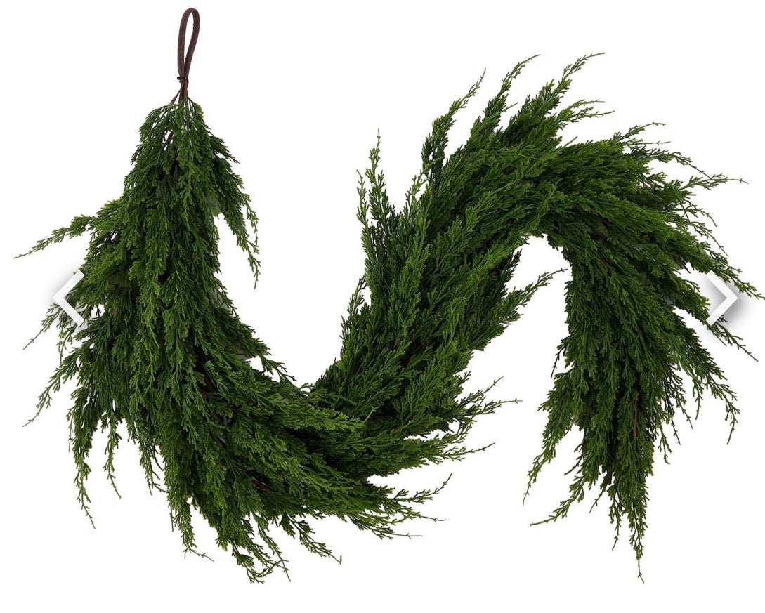 78"L ARBORVITAE GARLAND in GREEN