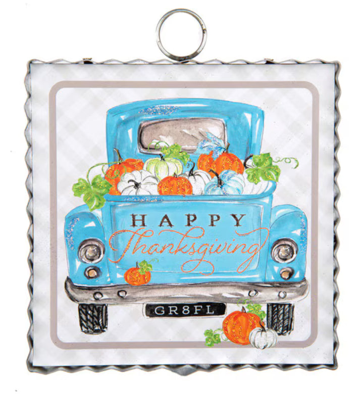 Mini becks blue truck