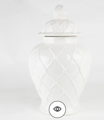 White Ginger Jar Lattice