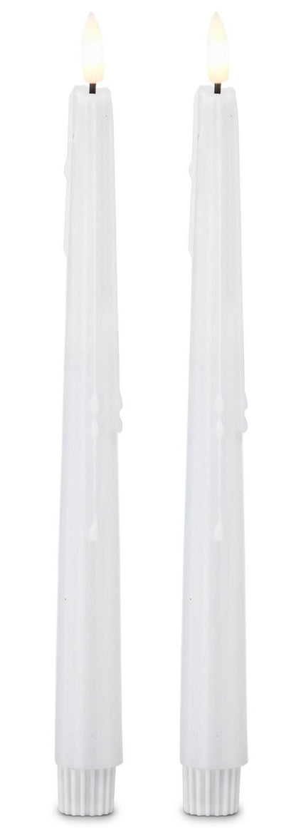 Set of 2 LED drip candles