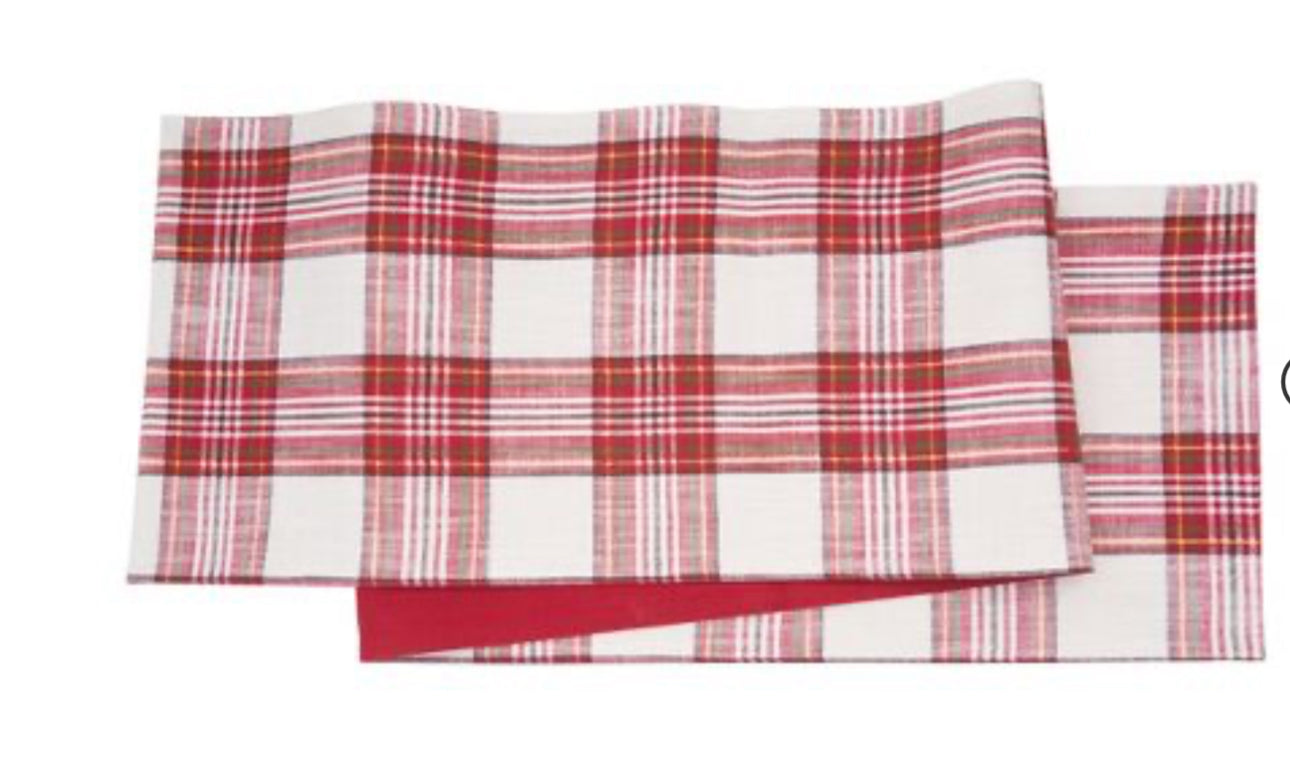 Gracelyn plaid runner