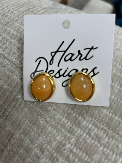 Gemstone stud earrings