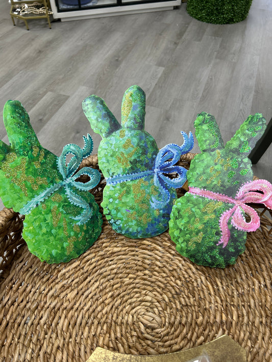 Gallery boxwood bunnies