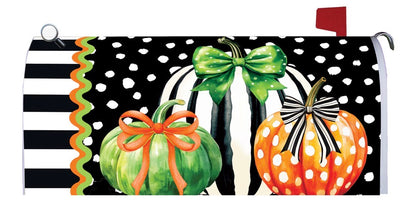 Pumpkin Stripes-Flag and Mailbox Cover