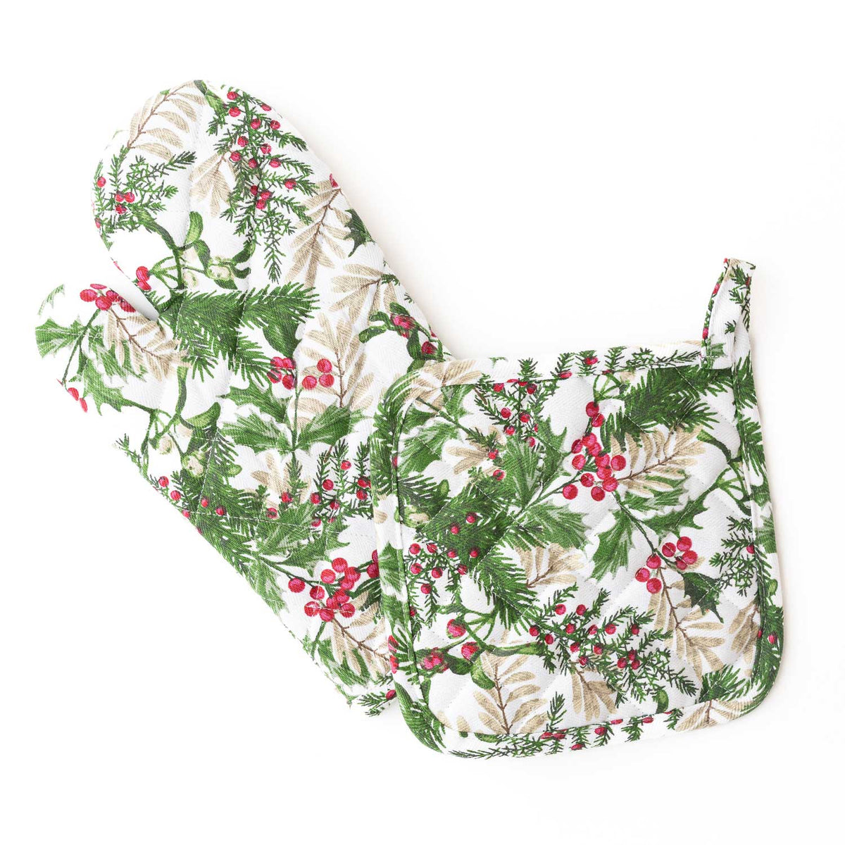 Woodland Berry Oven Mitt & Pot Holder Set