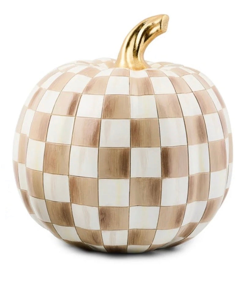 MACKENZIE CHILDS
MOCHA CHECK MEDIUM PUMPKIN