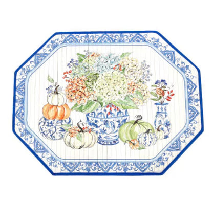Autumn Hydrangea Bamboo Mat