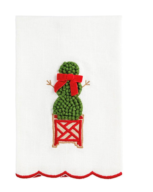 SNOWMAN TREE TOPIARY TOWEL