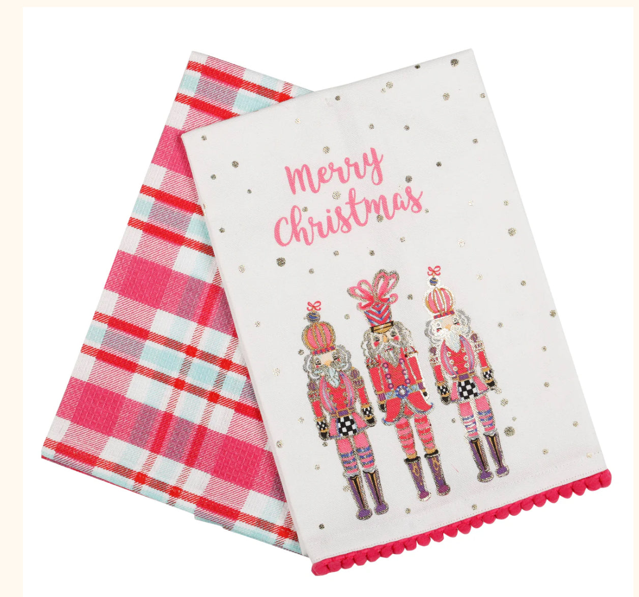 Set of two nutcracker towels