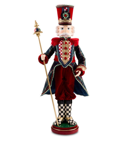Timeless Tartan Fabric Nutcracker