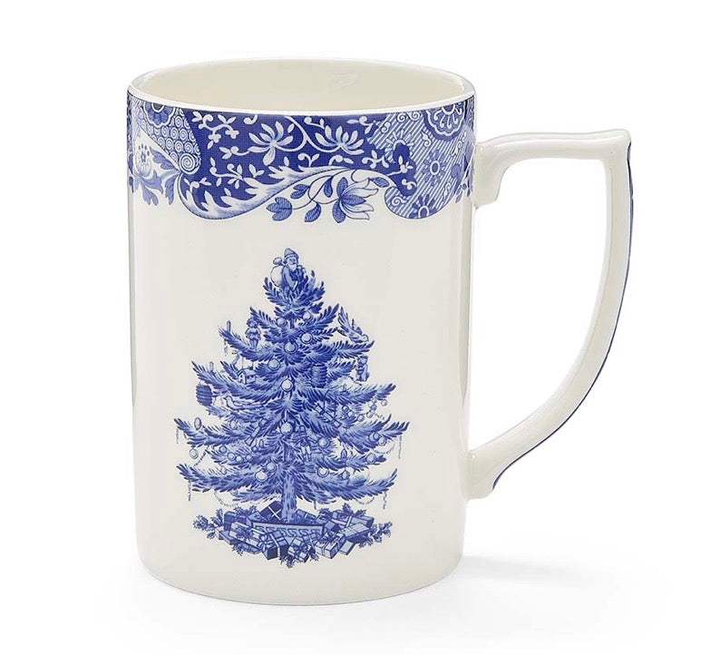 Blue Italian Christmas Tree Mug