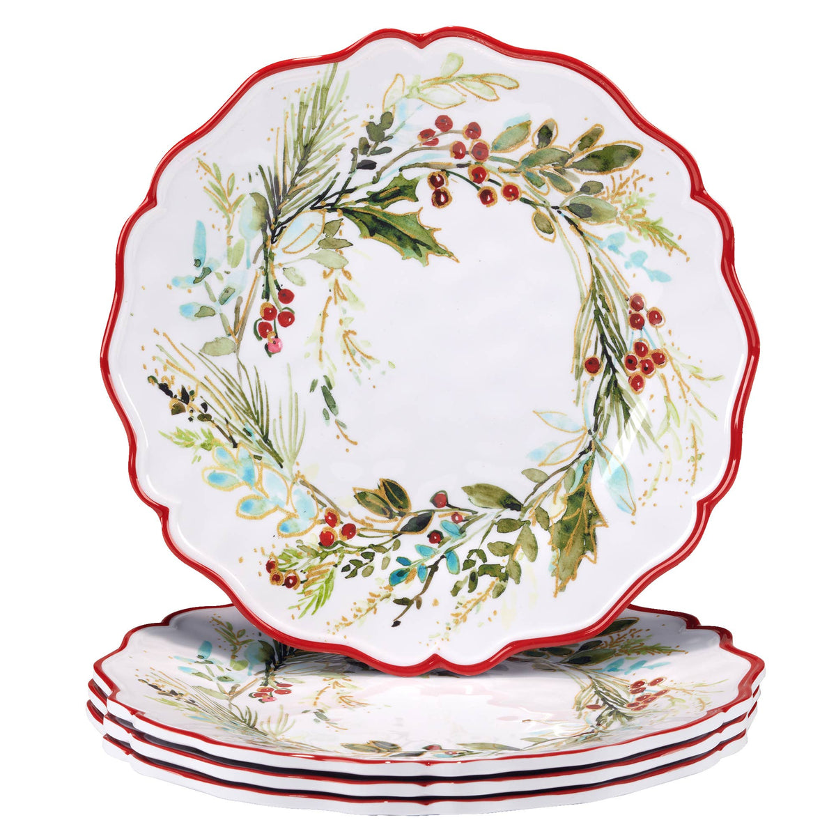 Christmas Gatherings Melamine Dinner Plate 11in