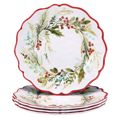 Christmas Gatherings Melamine Dinner Plate 11in