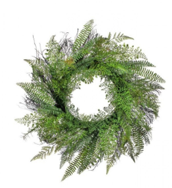 Natural Touch Fern Wreath 26"