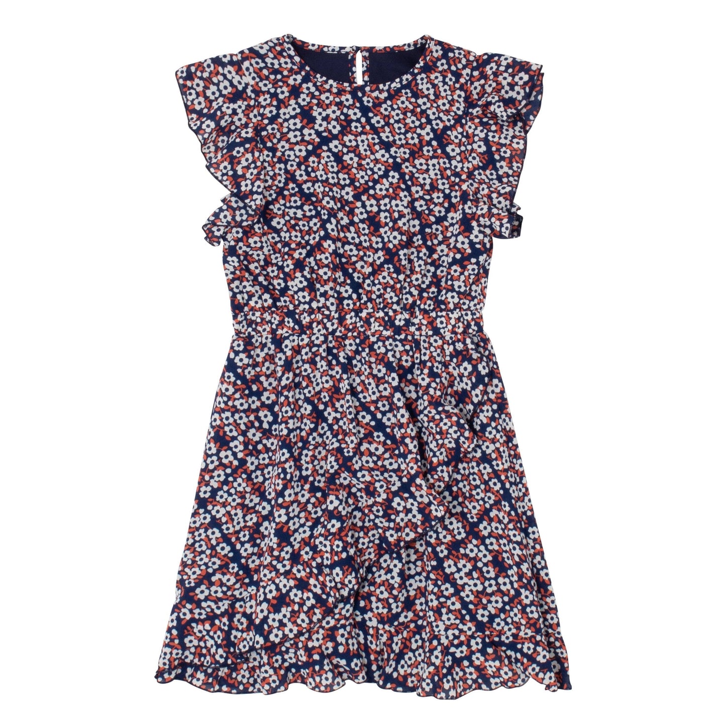 Mod Floral Ruffle Dress