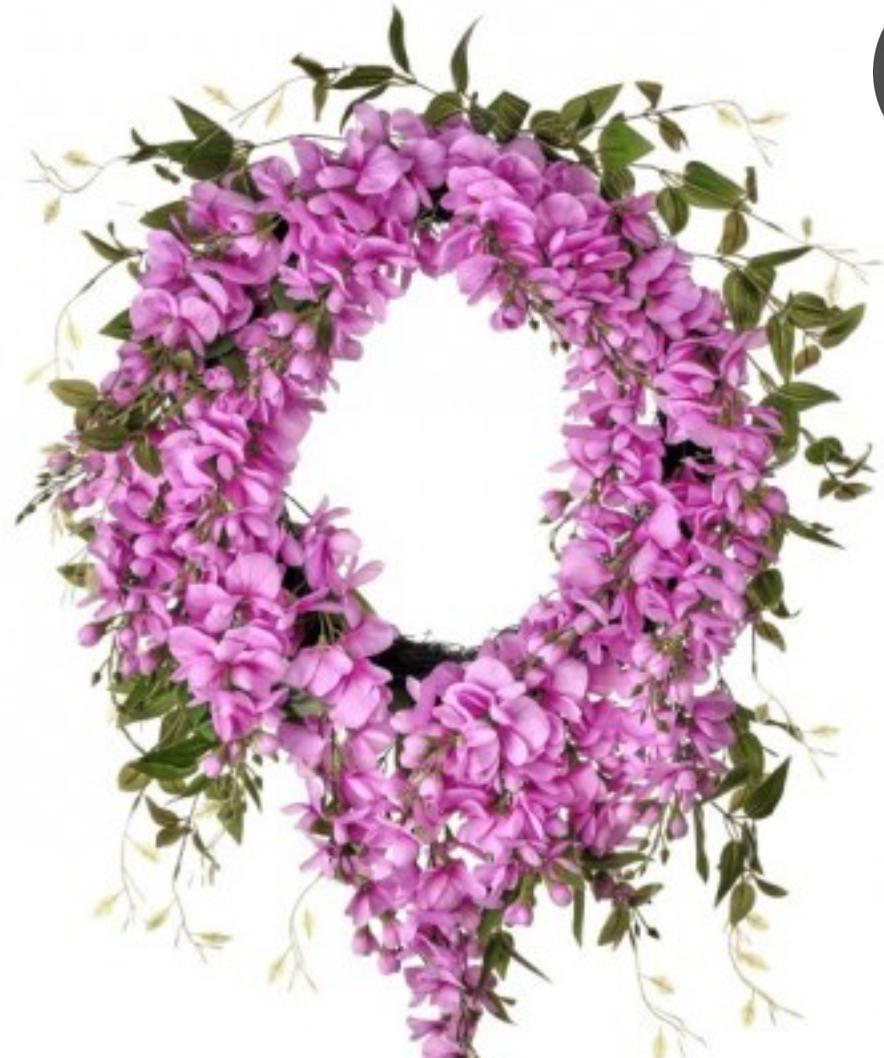 Wisteria wreath