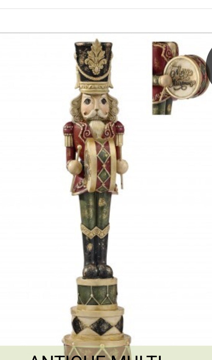 18" RESIN DRUM STACK NUTCRACKER