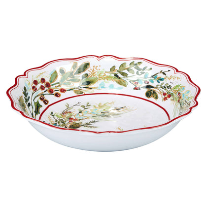 Christmas Gatherings Melamine Lg Serving Bowl 13.75 x 2.75in