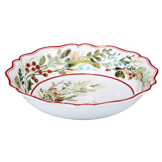 Christmas Gatherings Melamine Lg Serving Bowl 13.75 x 2.75in