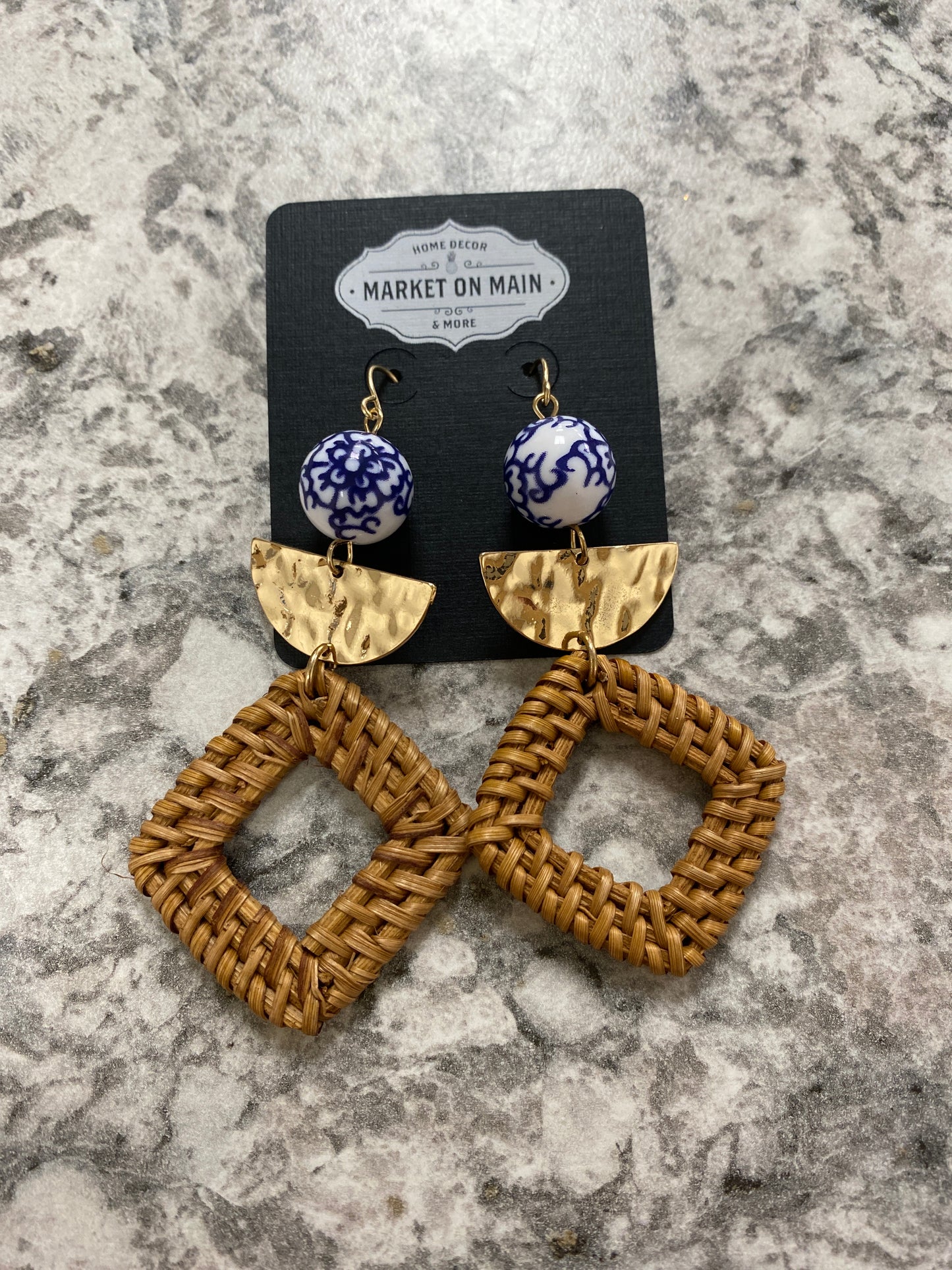 Blue Drop Earrings