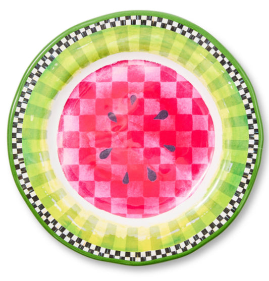 watermelon melamine salad plate